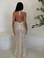 SEQUIN LACE MAXI DRESS LEMON- DISPATCH 31.07