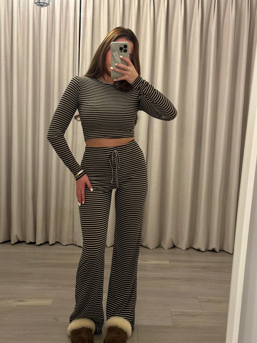 CHOCOLATE STRIPED SET