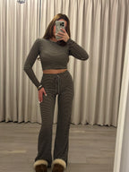 CHOCOLATE STRIPED SET