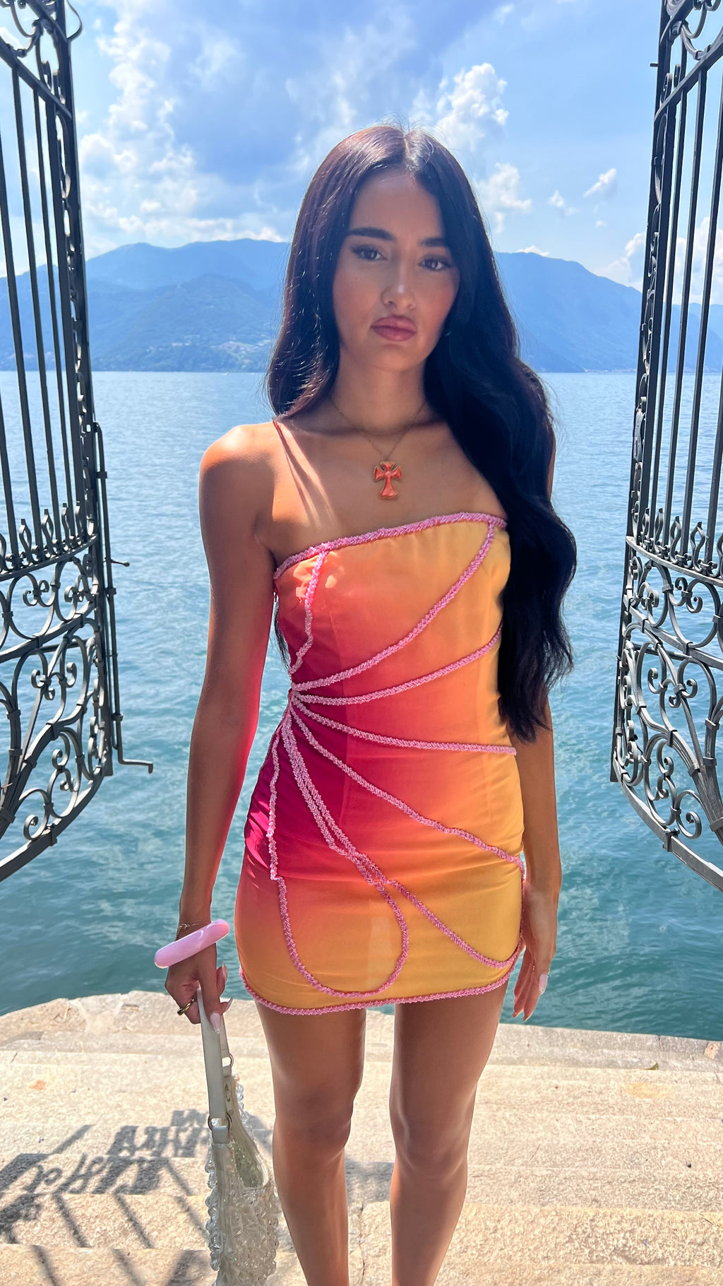 SUNSET HANDBEADED MINI